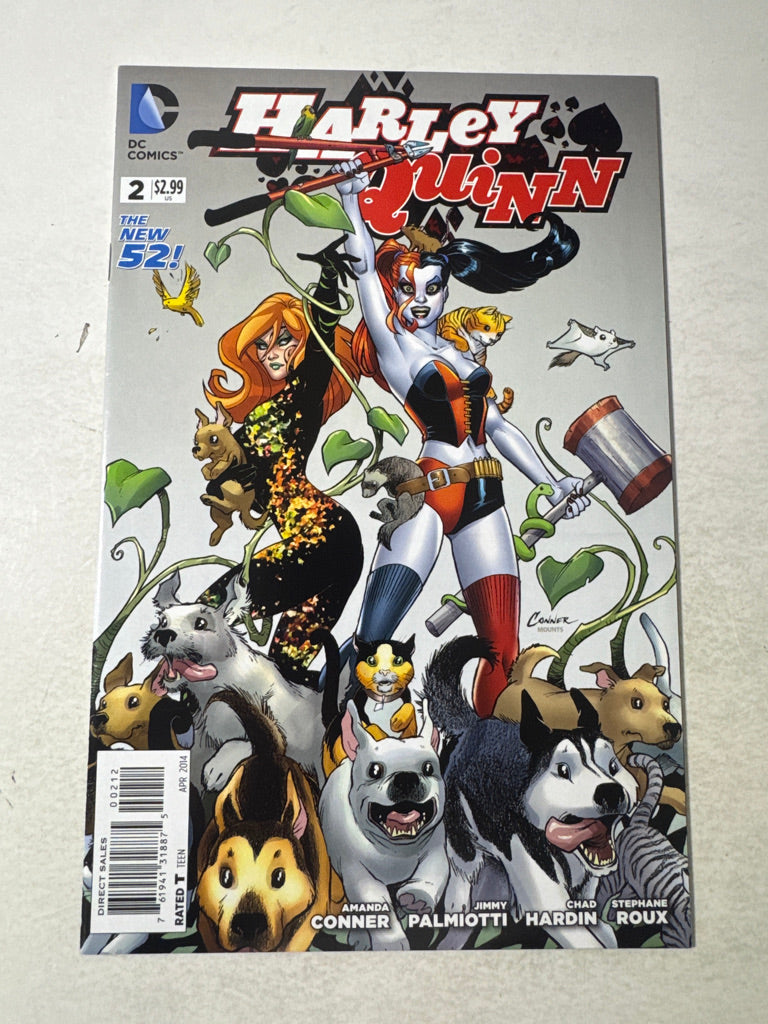 HARLEY QUINN #2 Vol 2 NM- 2nd Print Amanda Conner Variant