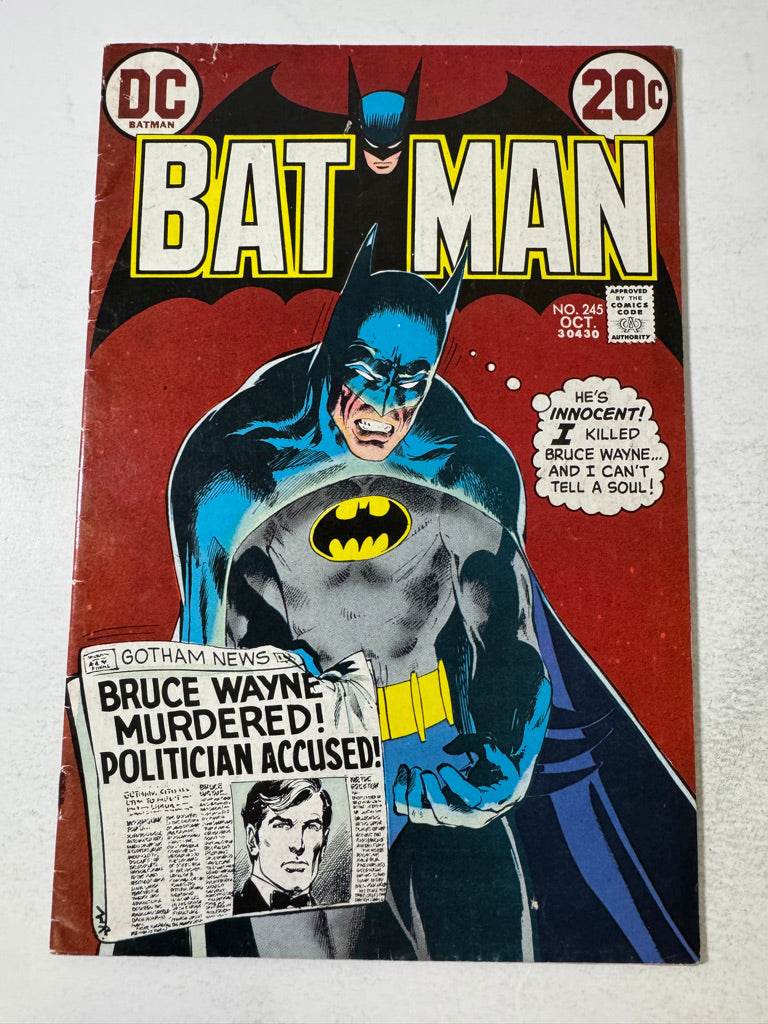 BATMAN #245 VG Neal Adams Cover