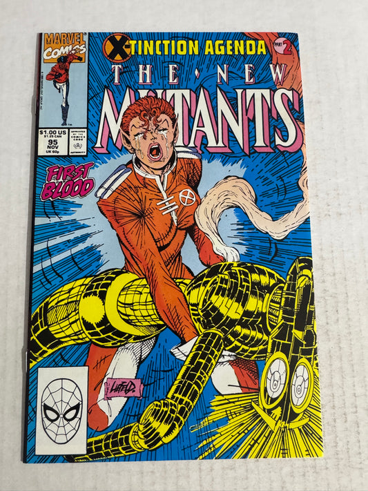 NEW MUTANTS #95 VF Rob Liefeld Cover
