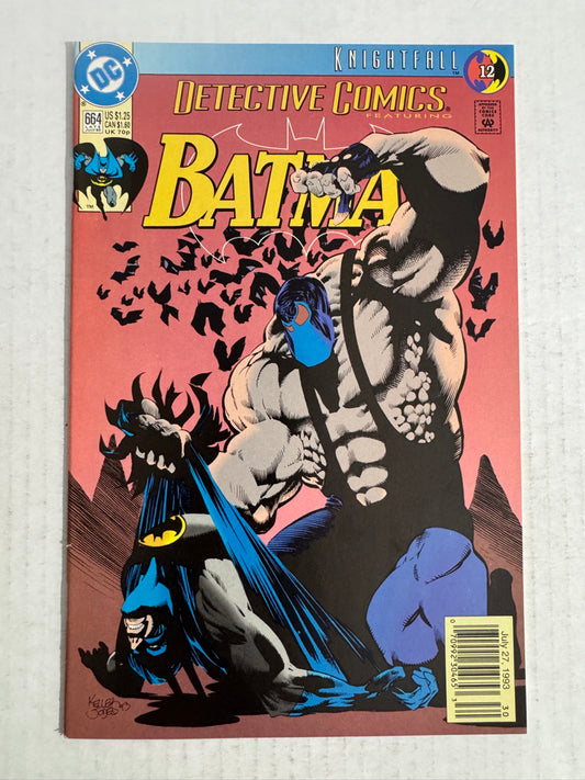 DETECTIVE COMICS #664 NM- Kelley Jones Cover NEWSSTAND