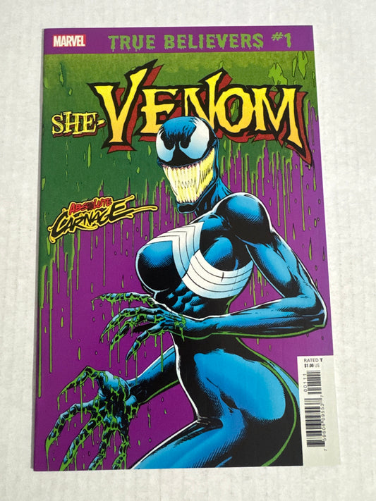 VENOM SINNER TAKES ALL #3 NM She-Venom True Believers Variant