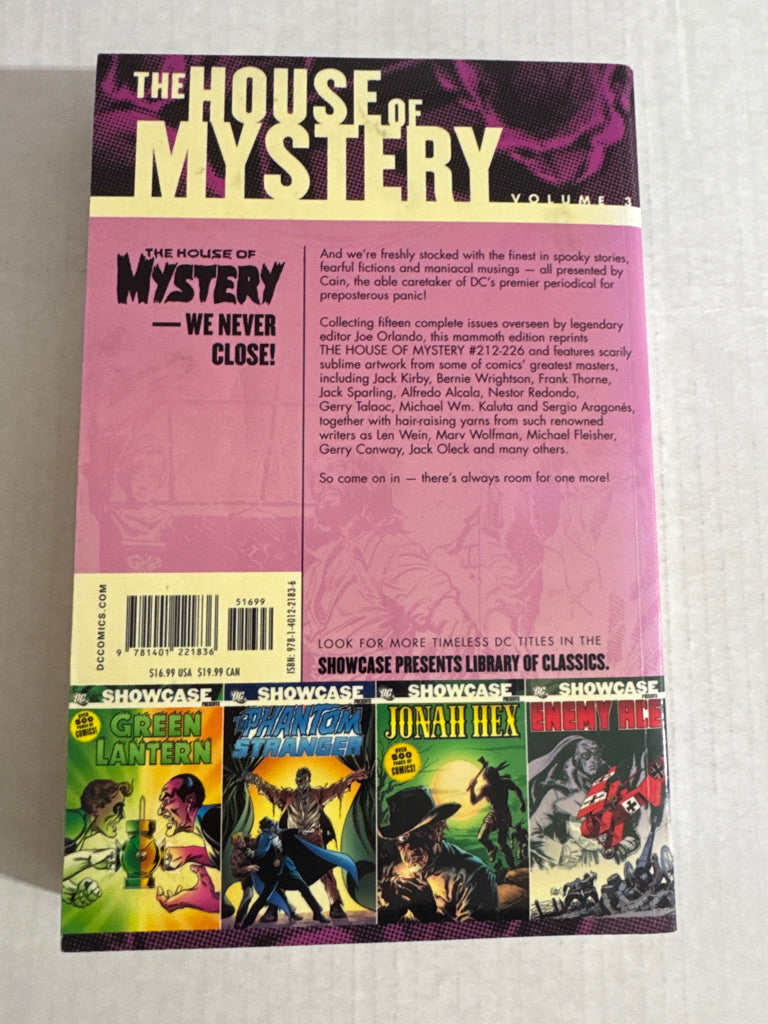 SHOWCASE PRESENTS THE HOUSE OF MYSTERY Vol 3 TPB NM- Bernie Wrightson Cover OOP