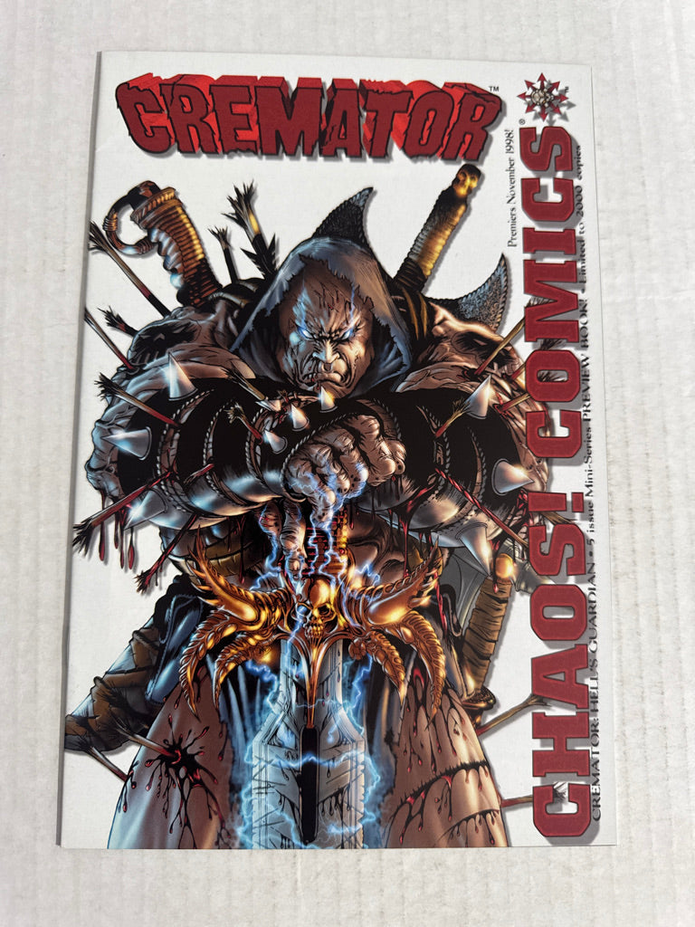 CHASTITY ROCKED / CREMATOR PREVIEW BOOK NM- LTD 2000