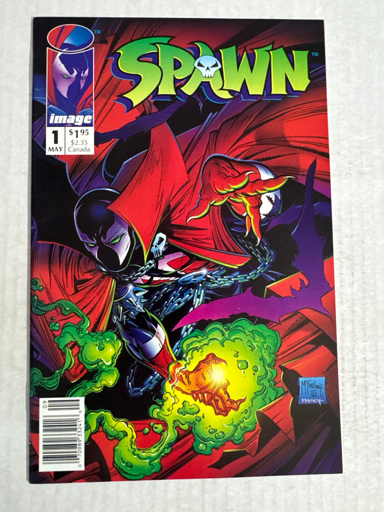SPAWN #1 VF/NM Todd McFarlane Cover 1ST APPEARANCE NEWSSTAND