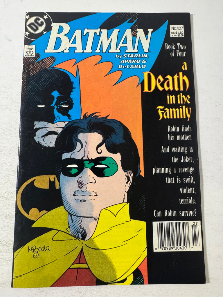 BATMAN #427 FN/VF Mike Mignola Cover NEWSSTAND