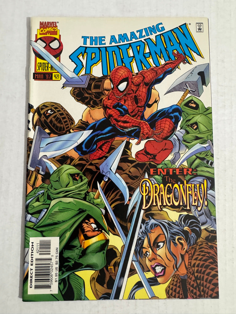 AMAZING SPIDER-MAN #421 NM- Steve Skroce Cover