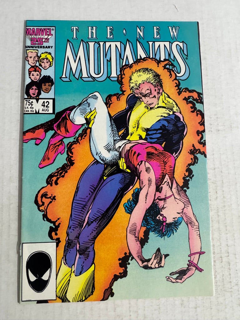 NEW MUTANTS #42 VF- Barry Windsor-Smith Cover