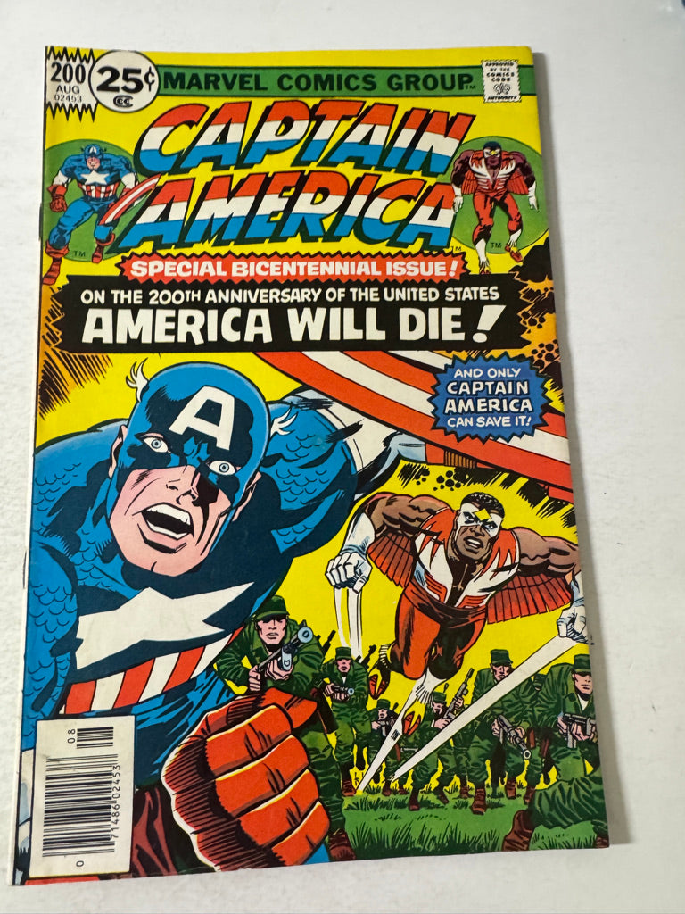 CAPTAIN AMERICA #200 FN/VF Jack Kirby Cover