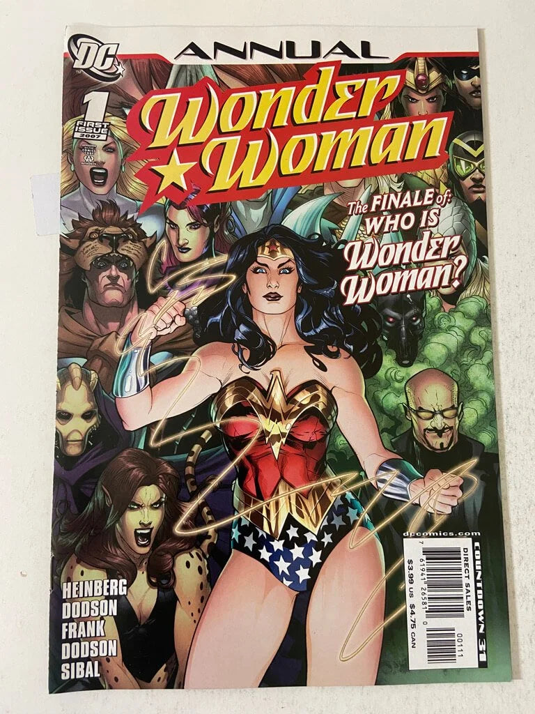 WONDER WOMAN ANNUAL #1 2007 Terry Dodson Cover