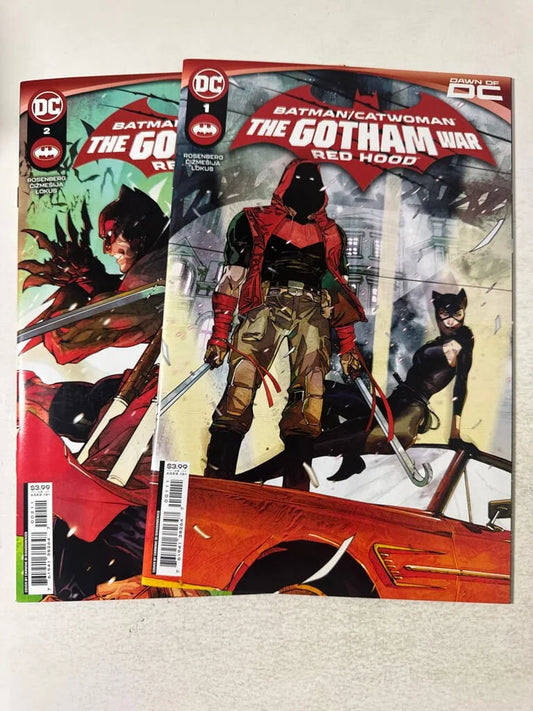 BATMAN/CATWOMAN THE GOTHAM WAR: RED HOOD #1-2 NM Set