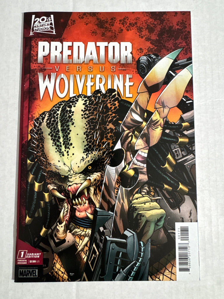 PREDATOR VERSUS WOLVERINE #1 NM Mike McKone Homage Variant