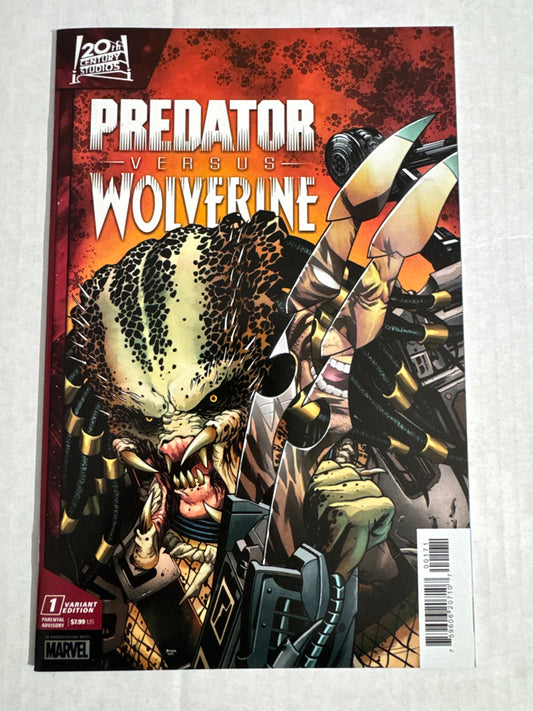 PREDATOR VERSUS WOLVERINE #1 NM Mike McKone Homage Variant