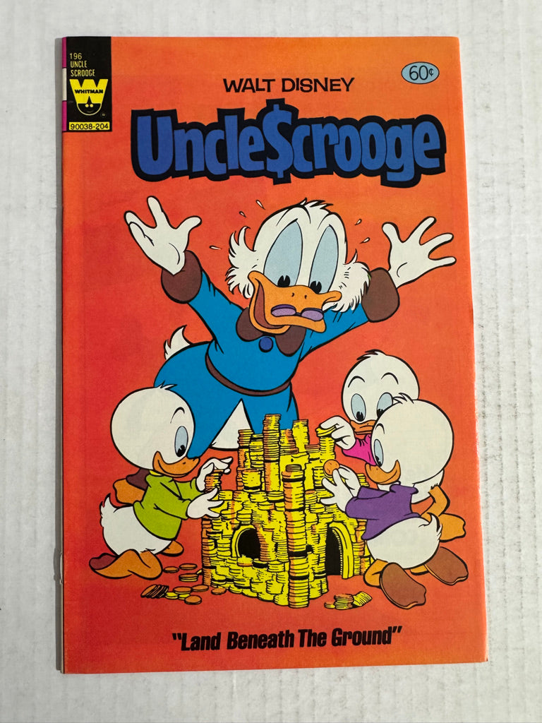 WALT DISNEY UNCLE SCROOGE #196 NM Carl Barks Cover Yellow Whitman Logo Variant