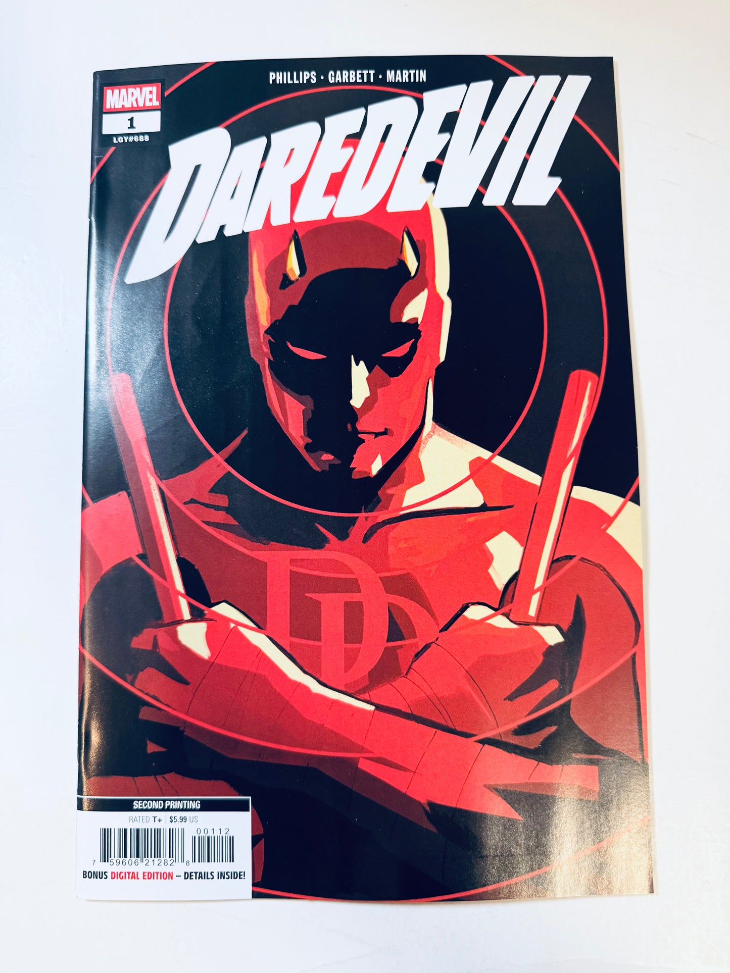 DAREDEVIL #1 NM 2nd Print Lee Garbett