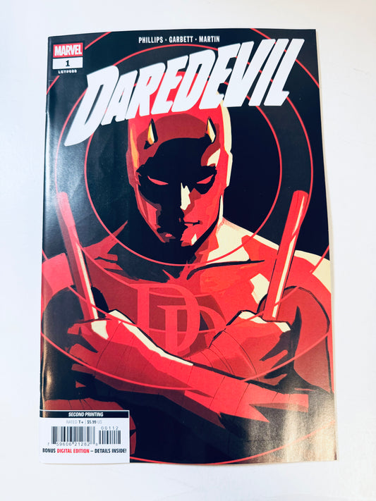 DAREDEVIL #1 NM 2nd Print Lee Garbett