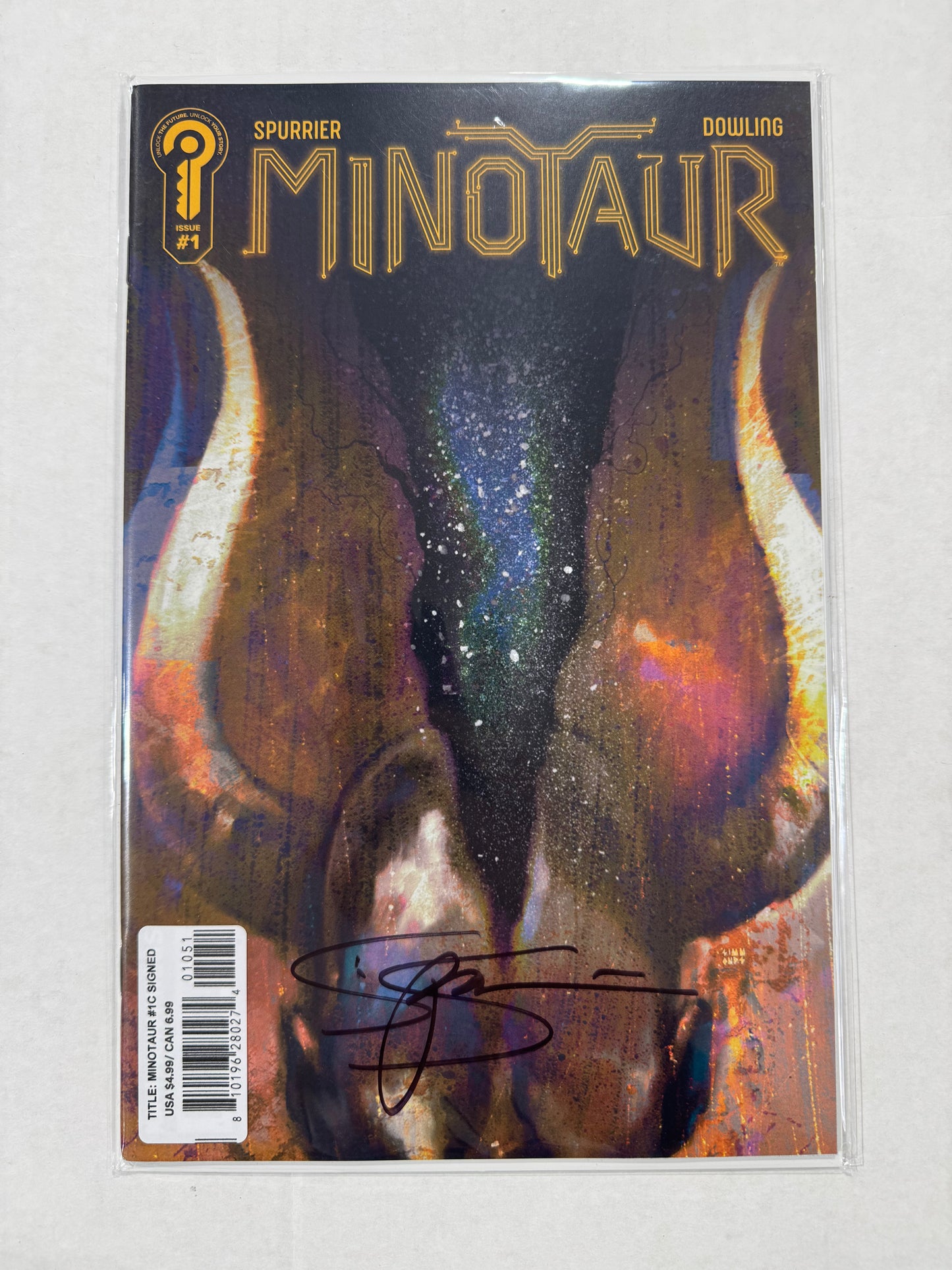 MINOTAUR #1 NM Cover C 1:10 Martin Simmonds Variant SIGNED