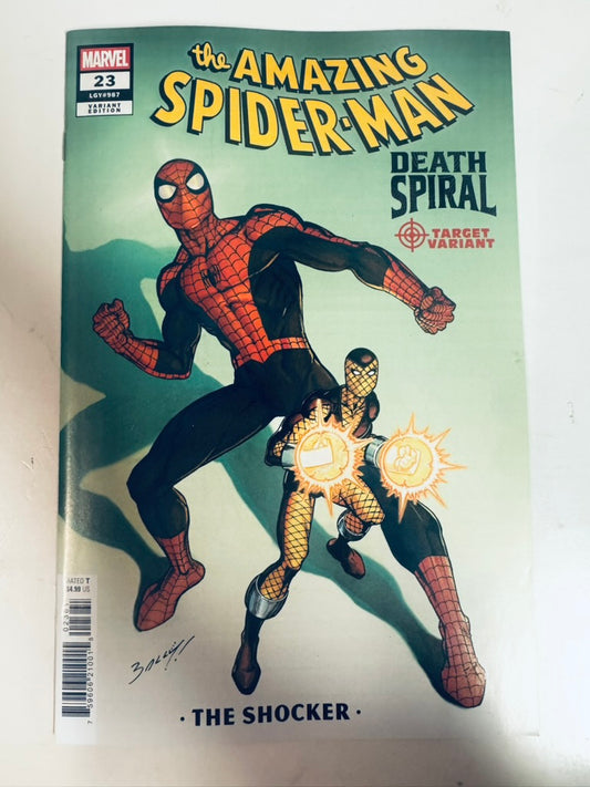 The Amazing Spider-Man #23 NM Mark Bagley Death Spiral Target Variant