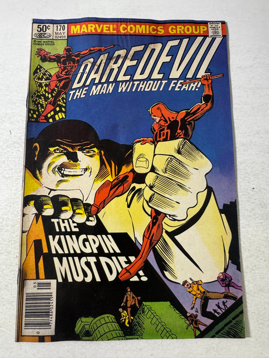 DAREDEVIL #170 GD- Frank Miller Cover NEWSSTAND