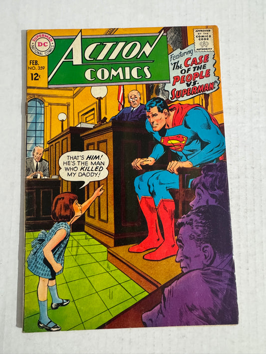 ACTION COMICS #359 VG/FN Neal Adams Cover