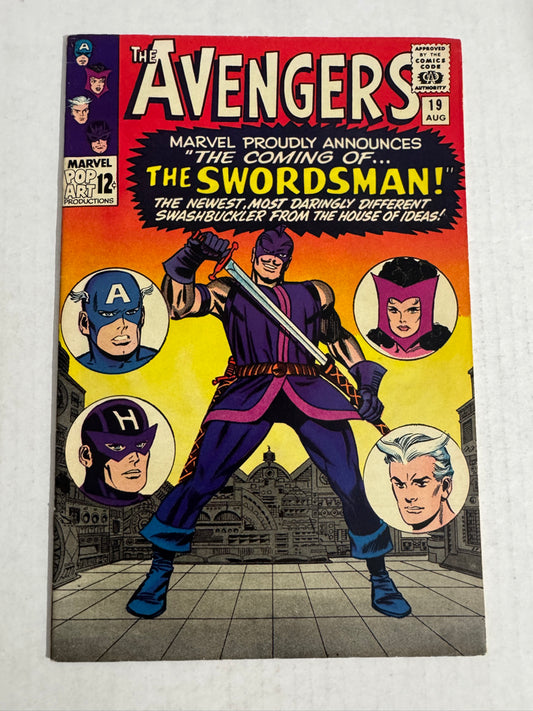 AVENGERS #19 VF+ 1st APPEARANCE