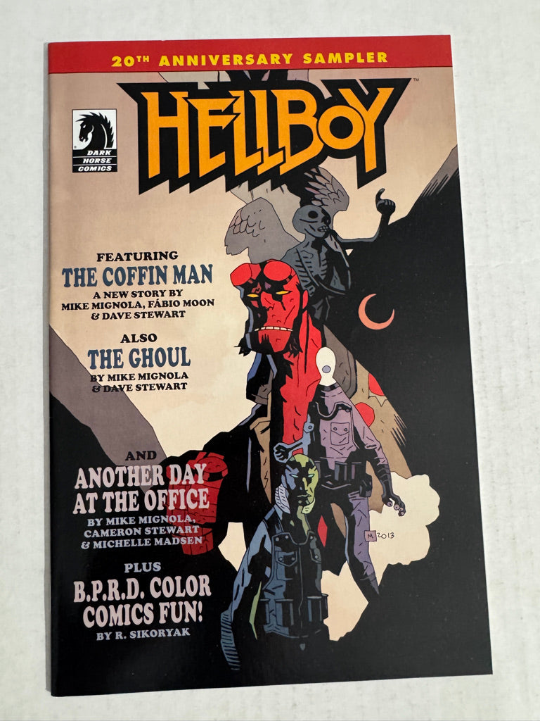 HELLBOY 20th ANNIVERSARY SAMPLER VF Mike Mignola Cover
