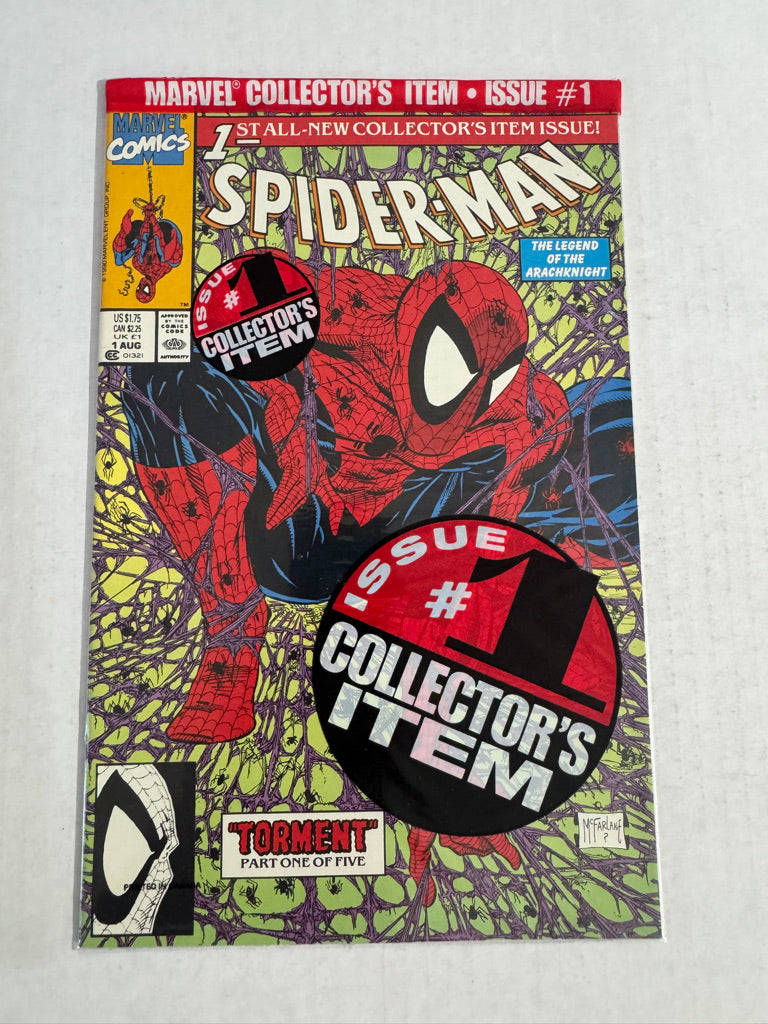 SPIDER-MAN #1  Todd McFarlane Sealed Green Cover