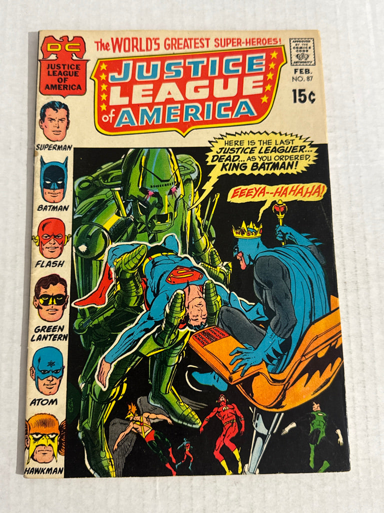 JUSTICE LEAGUE OF AMERICA #87 GD/VG 1ST APEARANCE