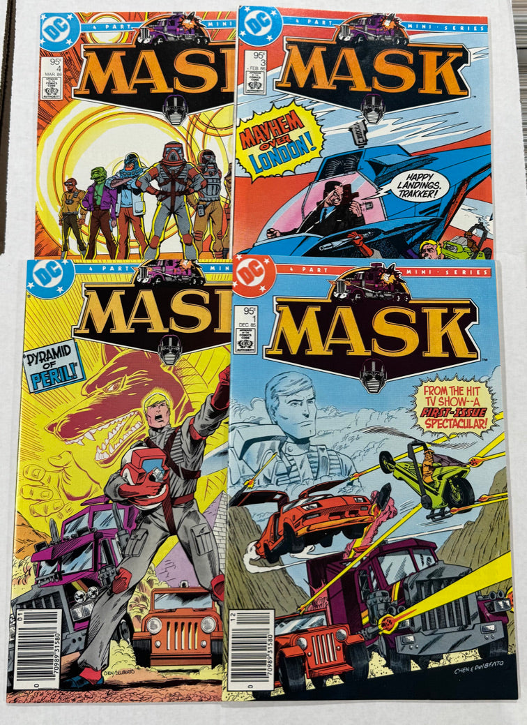 MASK #1-4 NM- CANADIAN PRICE VARIANT SET 1ST APPEARANCE