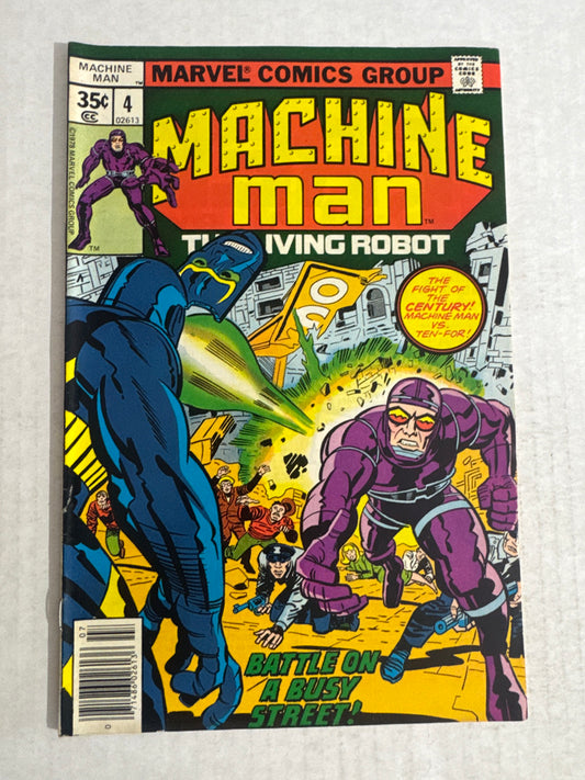 MACHINE MAN #5 VF- Jack Kirby Cover