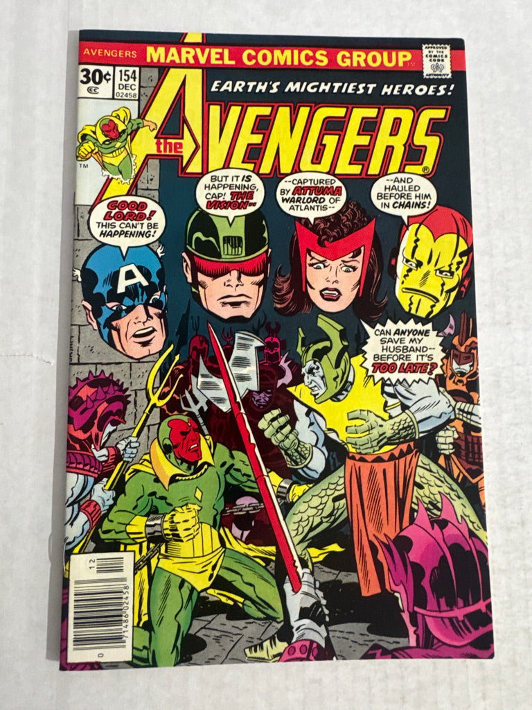 AVENGERS #154 NM- Jack Kirby Cover 1ST APPEARANCE