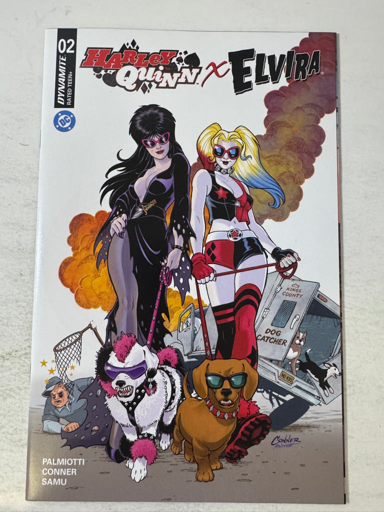 HARLEY QUINN X ELVIRA #2 NM Amada Connor Cover