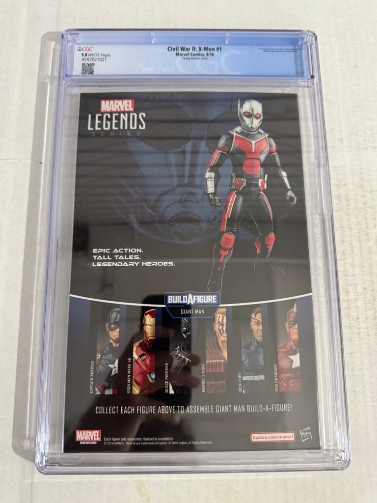 CIVIL WAR II: X-MEN #1 9.8 CGC Skottie Young Variant