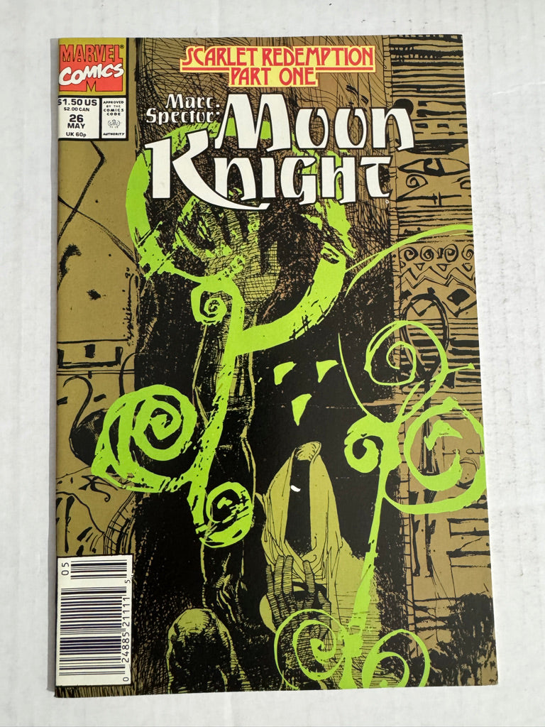 MARC SPECTOR: MOON KNIGHT #26 Bill Sienkiewicz Cover