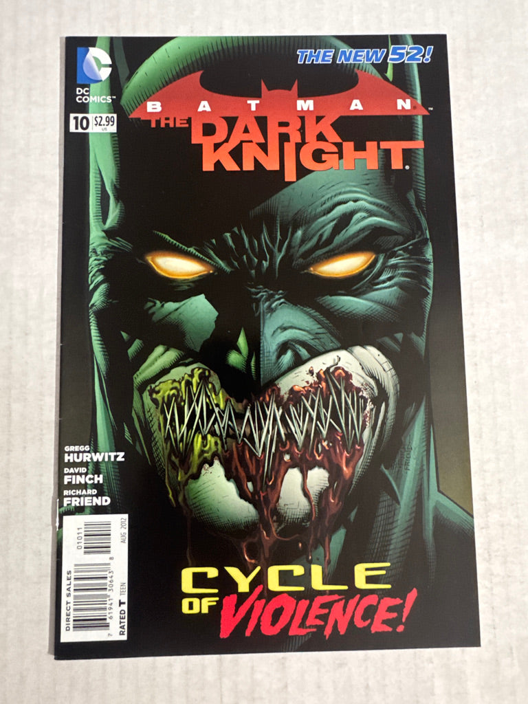BATMAN THE DARK KNIGHT #10 Vol 2 David Finch Cover