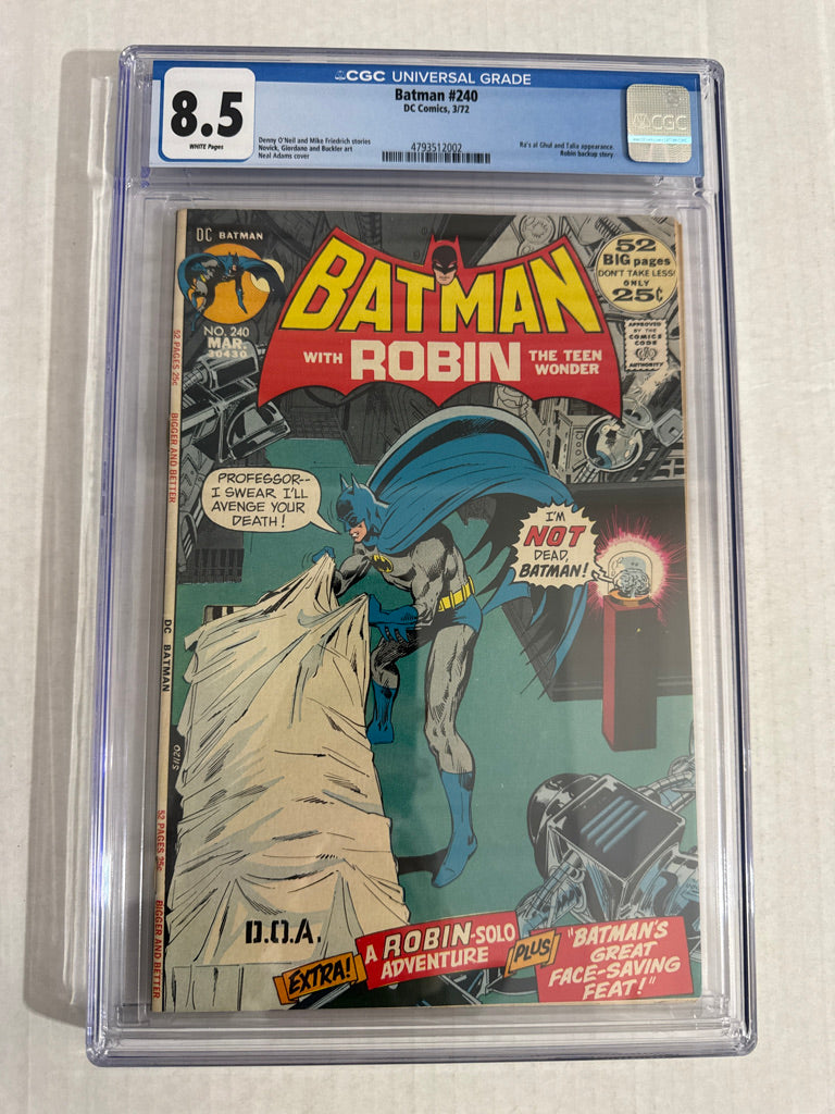 BATMAN #240 CGC 8.5 Neal Adams Cover
