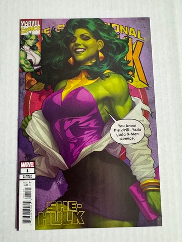 SENSATIONAL SHE-HULK #1 Vol 2 NM Artgerm Variant
