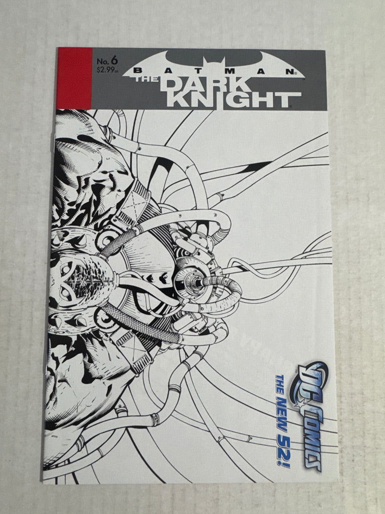 BATMAN THE DARK KNIGHT #6 Vol 2 NM 1:25 David Finch B/W Variant