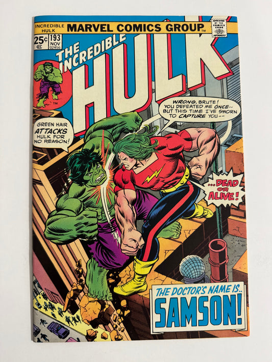 INCREDIBLE HULK #193 VF+