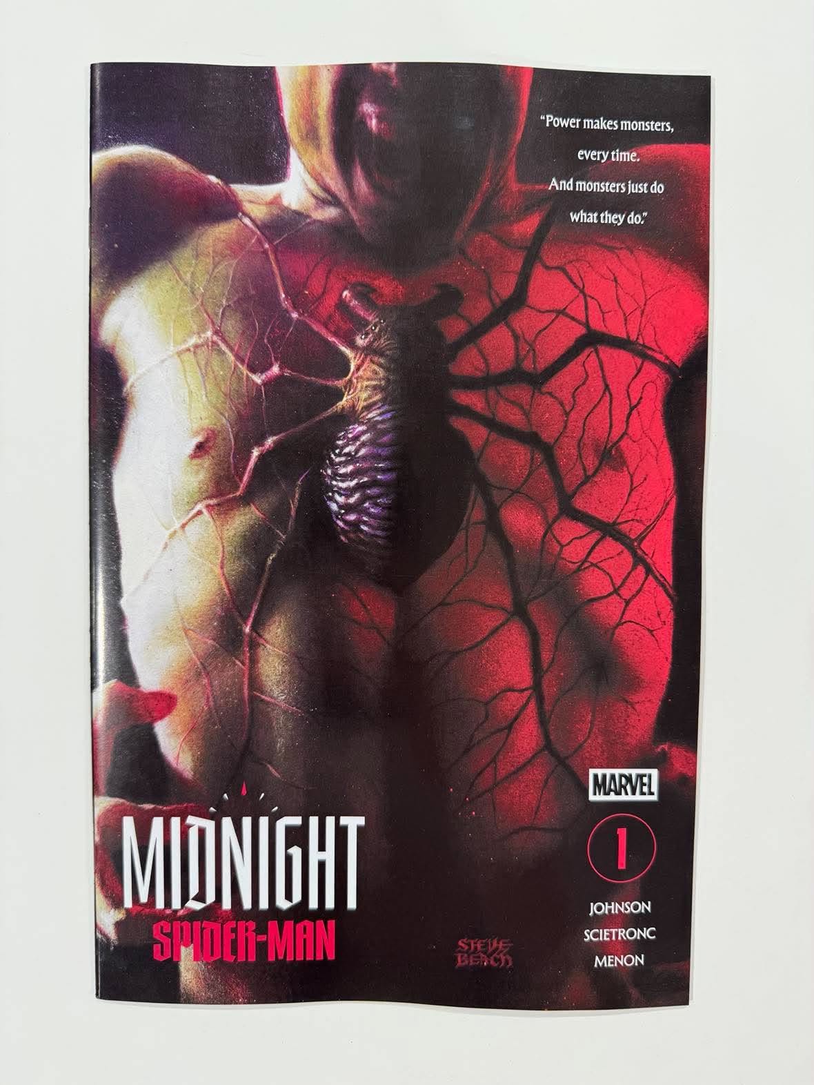 MIDNIGHT SPIDER-MAN #1 NM 2nd Printing Steve Beach Uncloaked