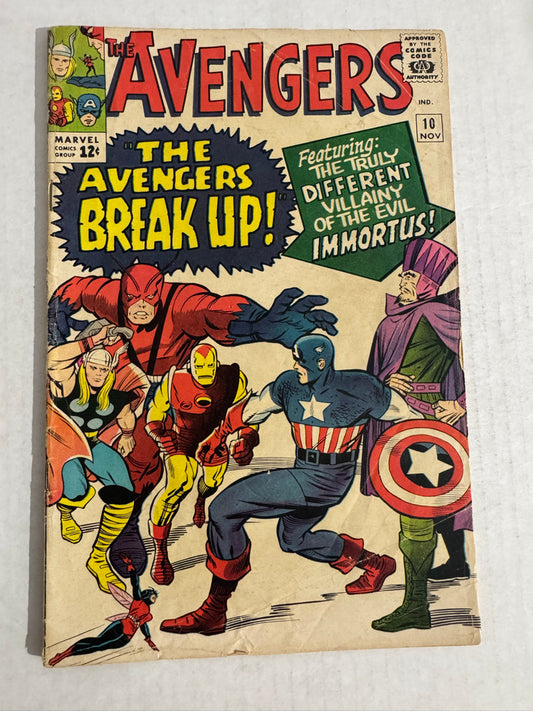 AVENGERS #10 GD/VG 1ST APPEARANCE