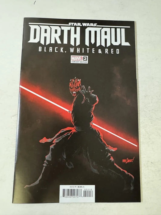 STAR WARS DARTH MAUL Black White & Red #1 NM 1:25 David Marquez Variant