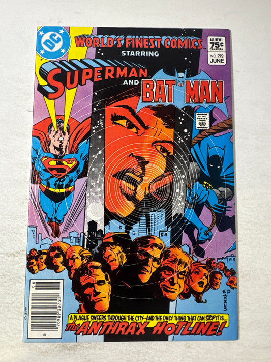 WORLD'S FINEST COMICS #292 VF/NM CANADIAN PRICE VARIANT
