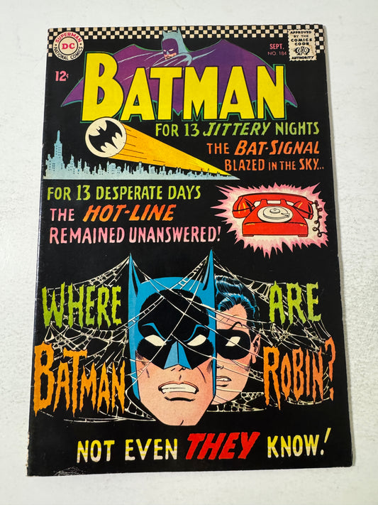 BATMAN #184 VG+