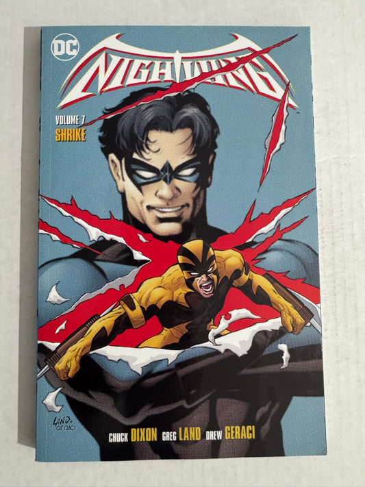 NIGHTWING Vol 7 SHRIKE TPB NM- OOP Greg Land Cover