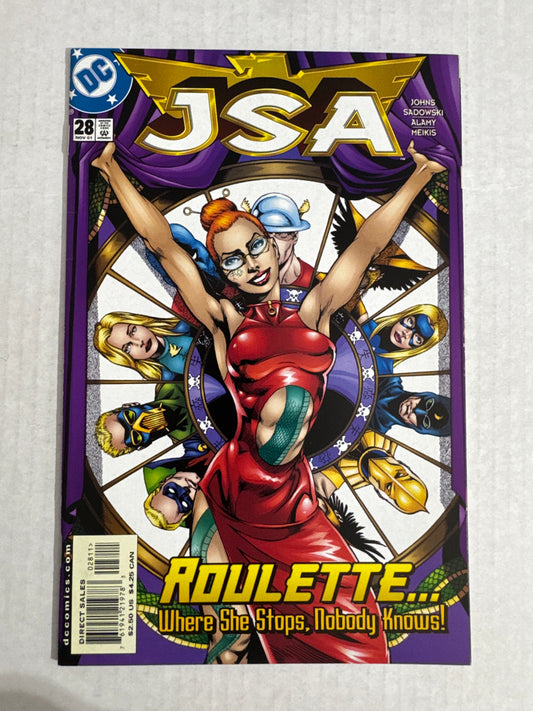 JSA #28 NM- Rags Morales Cover
