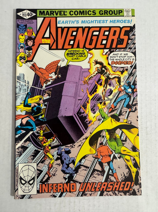 AVENGERS #193 VF/NM Frank Miller Cover