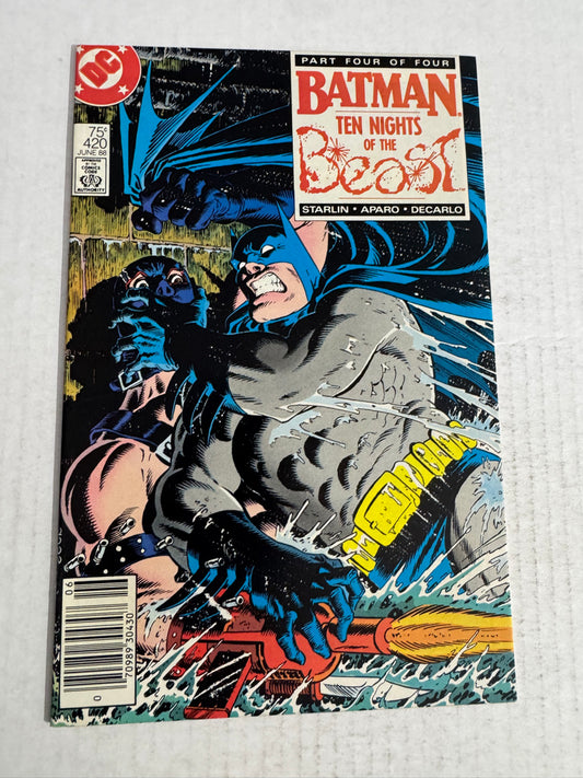 BATMAN #420 VF+  Mike Zeck Cover NEWSSTAND