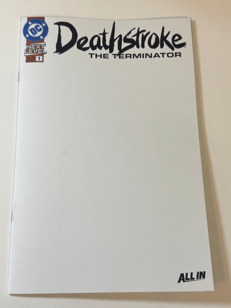DEATHSTROKE THE TERMINATOR #1 NM Blank Variant