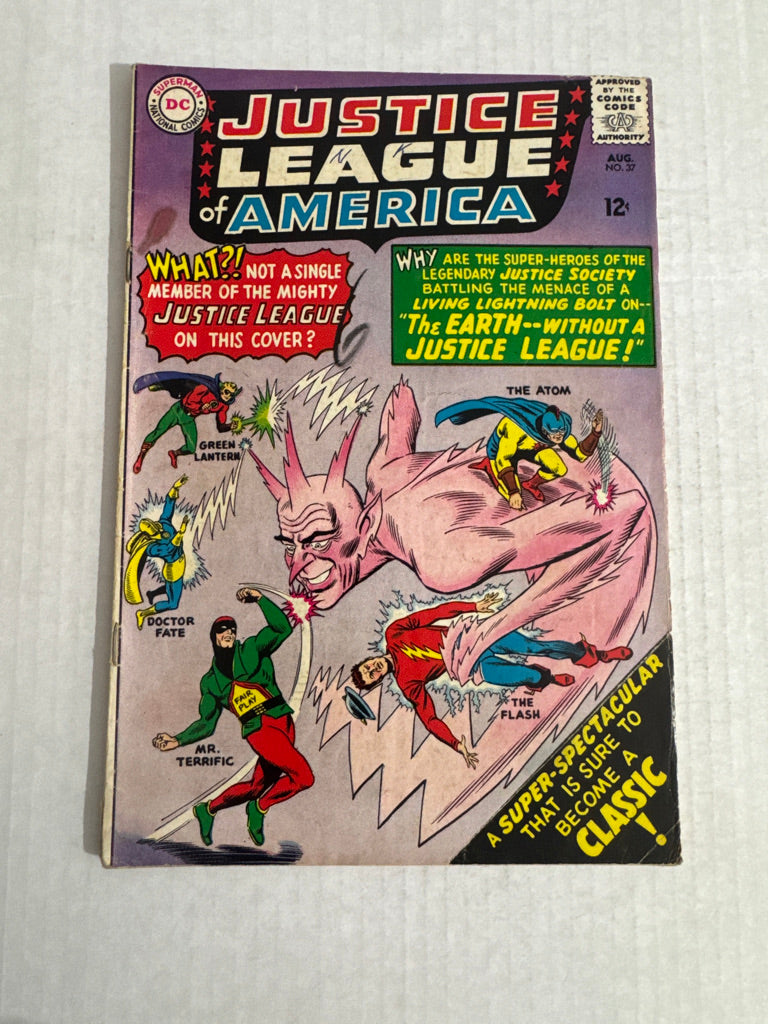 JUSTICE LEAGUE OF AMERICA #37 VG 1ST APPEARANCE