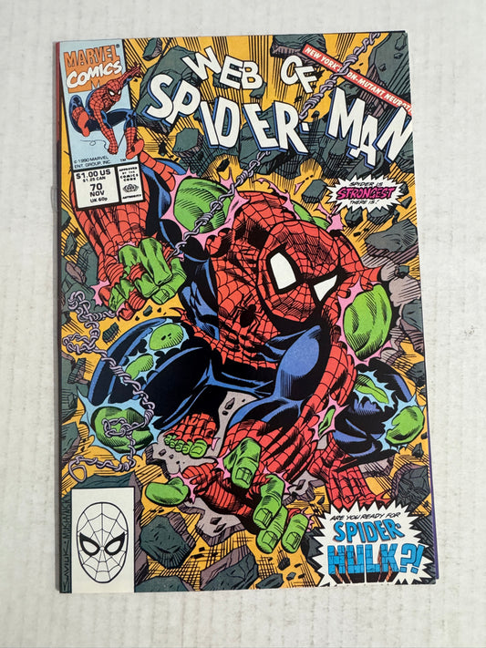 WEB OF SPIDER-MAN #70 NM- 1ST APPEARANCE